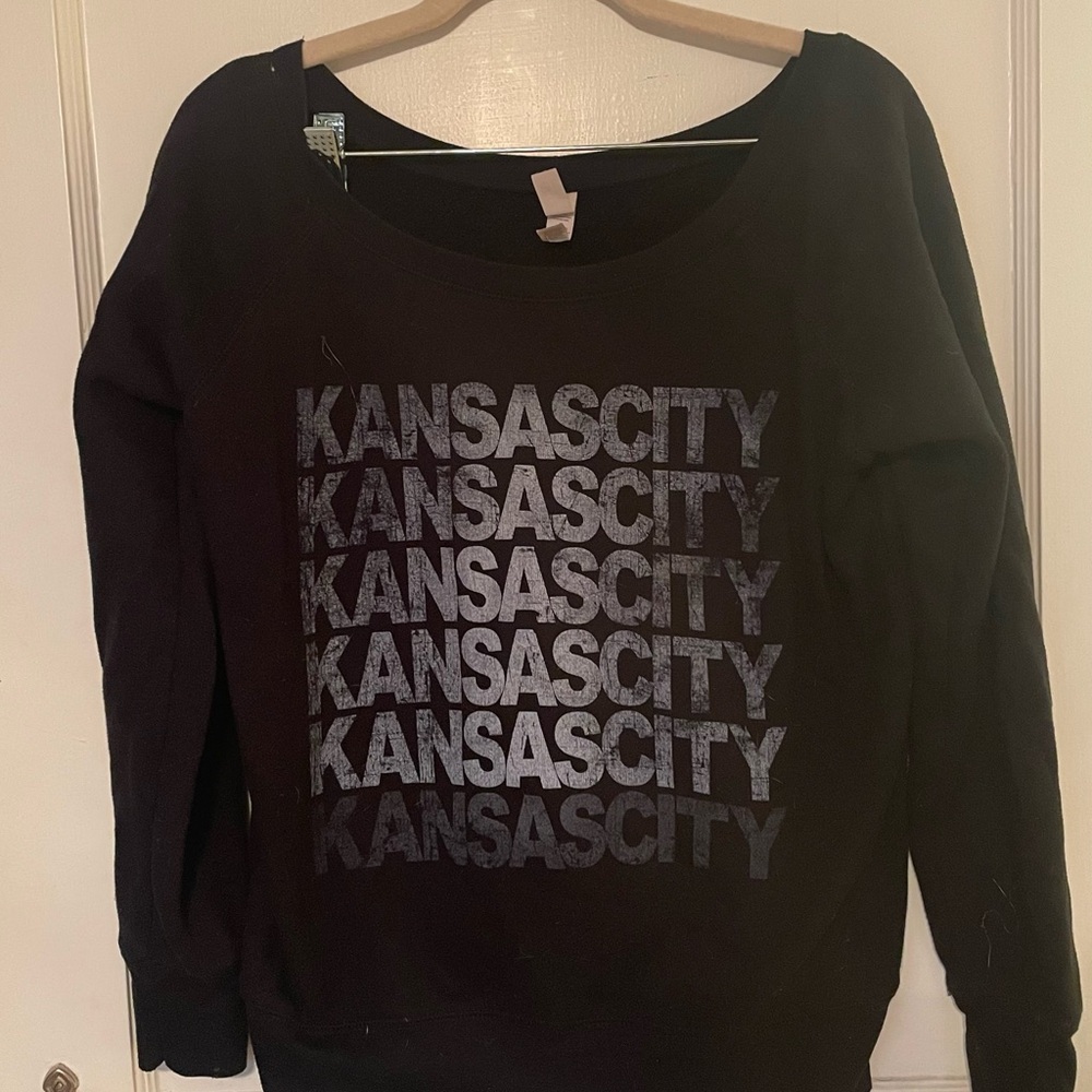 Bella Canvas Kansas City Black Sweatshirt
